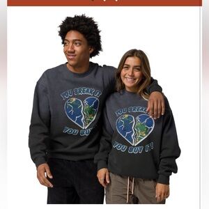 NWT Parks Project you break it unisex Graphic Crewneck sweatshirt Sz M $80
